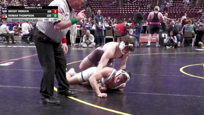 215 lbs Quarterfinal - Brody Rebuck, Shikellamy vs Roman Thompson, Central Catholic