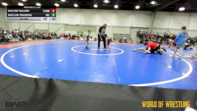 40 lbs Rr Rnd 5 - Walter Walker, Texas Thunder vs Waylon Pearson, Shelton Wrestling Academy 9U