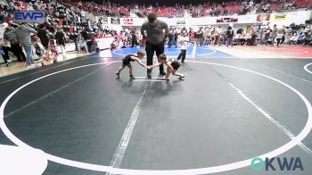43 lbs Quarterfinal - Baker Hyso, Jay Wrestling Club vs Theodore Mosby, Wyandotte Youth Wrestling