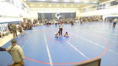 43 lbs Semifinal - Hazel Grimley, Cal Grapplers Wrestling Club vs Roman Villalobos, SO CAL HAMMERS