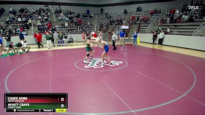 165 lbs Champ. Round 1 - Casex Ambs, South Spencer vs Wyatt Crays, Forest Park