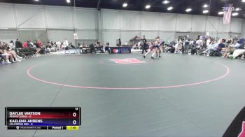 110 lbs Round 2 (8 Team) - Daylee Watson, Pennsylvania vs Kaelena Ahrens, California Red