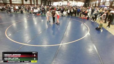 142 lbs Cons. Round 3 - Brogan Jeppesen, Northside Wrestling Club vs Kolten Layton, True Grit Wrestling Club