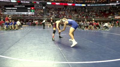 1A-157 lbs Quarterfinal - Boden White, Denver vs Jake Hiland, Bellevue