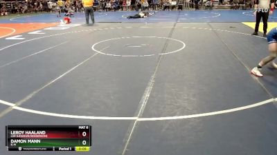 88 lbs Semifinal - Damon Mann, K-M vs LeRoy Haaland, LSH (LeSueur/Henderson)