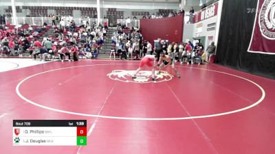 150 lbs Semifinal - Oliver Phillips, Baylor School vs Jackson Douglas, Wesleyan School