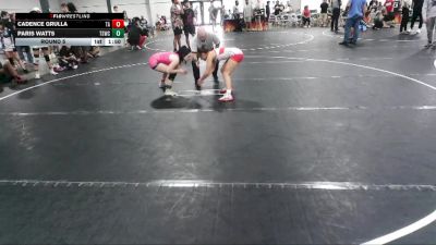 100 lbs Round 5 - Cadence Grulla, Team Ar-15 vs Paris Watts, The Storm Wrestling Center