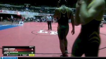 190 lbs Quarterfinals (8 Team) - Jude Correa, Wyoming Seminary vs James Goodman, Bethel