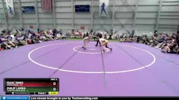 160 lbs Quarters & 1st Wb (16 Team) - Isaac Sinks, Kansas Blue vs Philip Lamka, Team Michigan Blue