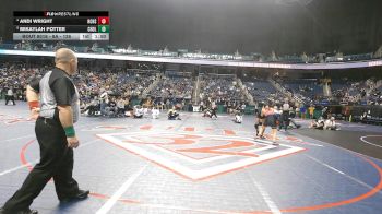 8A - 126 lbs Quarterfinal - Mikaylah Potter, Corinth-Holders vs Andi Wright, Hoke County High School