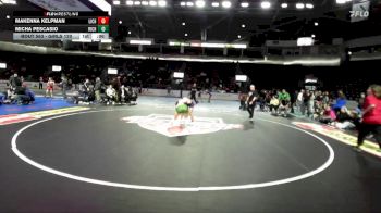 Girls 120 lbs Cons. Round 4 - Micha Pescasio, Richland (Girls) vs Makenna Kelpman, Life Christian Academy (Girls)