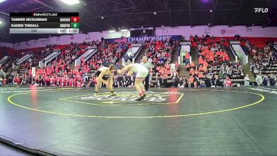 150 lbs Semifinals (8 Team) - Tanner McDunnah, Davison HS vs Kaden Tindall, Brighton HS