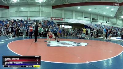100 lbs 1st Place Match - Justin Winter, OH vs Quentin Williams, IL