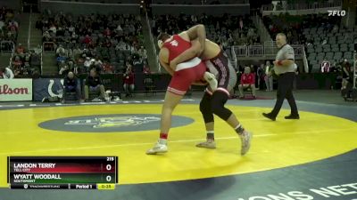 215 lbs 7th Place Match - Wyatt Woodall, Southmont vs Landon Terry, Tell City