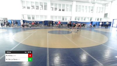 165 lbs Consi Of 8 #2 - Maxwell Kirby, Edinboro vs Mateo De La Pena, Pittsburgh