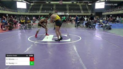 189 lbs Quarterfinal - Darrius Simms, Halethorpe vs Holden Young, Minkton