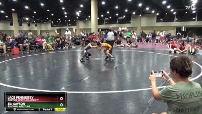 60 lbs Round 1 - Jace Fennessey, Niceville Wrestling Academy vs Eli Sayson, Blackman Wrestling