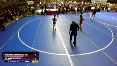 63 lbs Quarterfinal - Jeremiah-Roman Castro, Savage House Wrestling Club vs Julian Escobedo, California