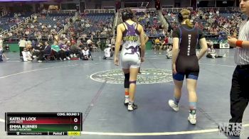 126 lbs Cons. Round 3 - Emma Burnes, Smoky Mountain  vs Katelin Lock, Jack Britt