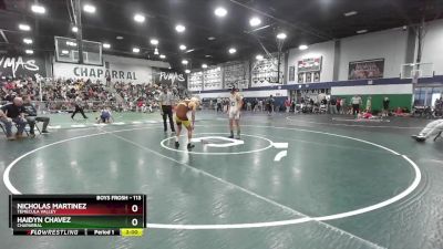 113 lbs Semifinal - Nicholas Martinez, Temecula Valley vs Haidyn Chavez, Chaparral