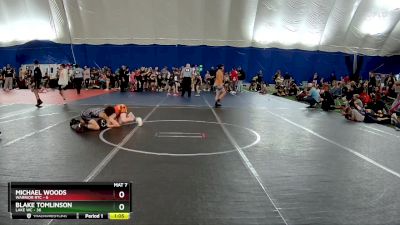 80 lbs Round 5 (6 Team) - Michael Woods, Warrior RTC vs Blake Tomlinson, Lake WC