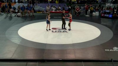 100 lbs Rnd Of 32 - Mia Brown, TX vs Sarina Gunn, VA