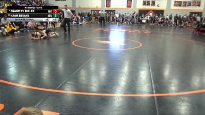 78 lbs Quarterfinal - Nash Bevans, Hawkeye Wrestling Academy vs Brantley Miller, Indee Mat Club