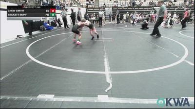 61-64 lbs Quarterfinal - Crew Smith, Hinton Takedown Club vs Beckett Rupp, Perry Wrestling Academy