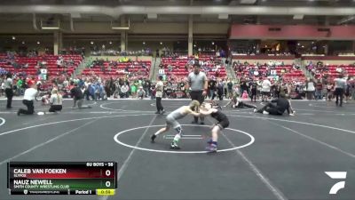 58 lbs Quarterfinal - Nauz Newell, Smith County Wrestling Club vs Caleb Van Foeken, SlyFox