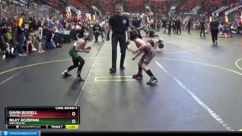 67 lbs Cons. Round 4 - Gavin Bussell, Saranac Youth WC vs Riley Dozeman, Wayland WC