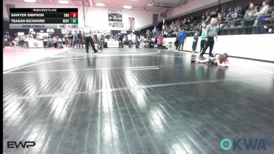 70 lbs Semifinal - Sawyer Simpson, Salina Wrestling Club vs Teagan Eichhorn, Northeast Take Down Club