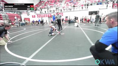 46 lbs Consi Of 16 #2 - Kegan Spigner, Tonkawa Takedown Club vs Raiden Martinez, OKC Saints Wrestling