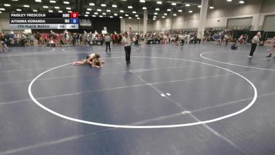 140 lbs 7th Place Match - Aiyanna Koranda, Weigh In Club vs Paisley Frescoln, Big Game Wrestling Club