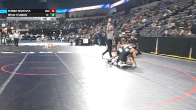 113 lbs Consi Of 32 #2 - Jayden Montoya, Escondido (SD) vs Titus Khamjoi, St. Mary`S (SJ)