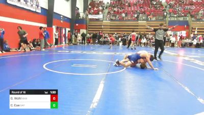 120 lbs Round Of 16 - Grant Wohl, Bixby HS Boys vs Christian Cue, Sapulpa