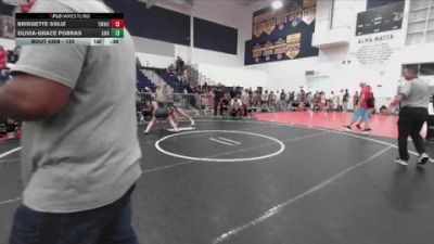 120 lbs Round 4 - Olivia-Grace Porras, Arete Wrestling Academy vs Bridgette Soliz, Titan Mercury Wrestling Club