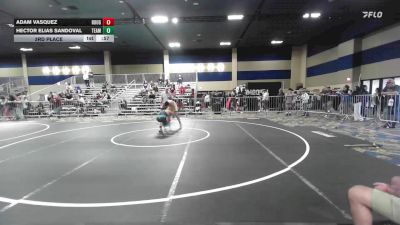 156 lbs 3rd Place - Adam Vasquez, Rough House vs Hector Elias Sandoval, Team So-Cal