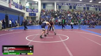 138 lbs Quarterfinal - Dre Campbell, Sandusky vs Owen Beard, Napoleon