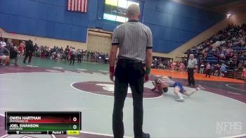 3 - 157 lbs Quarterfinal - Joel Swanson, Northside vs Owen Hartman, Spotswood HS