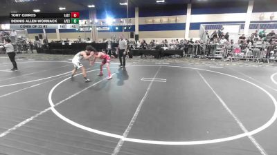 106 lbs Consi Of 32 #2 - Tony Quiros, Eastvale Elite WC vs Dennis Allen-Wormack, Apex - Michigan