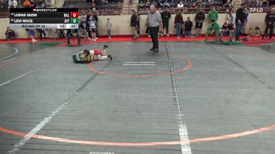 65_B lbs Round Of 32 - Ludas Gush, Belle Vernon vs Levi Noce, Jefferson Morgan