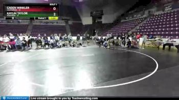 W-112 lbs Round 1 (16 Team) - Caden Winkler, California vs Kaylin Taylor, Montana
