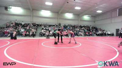 110 lbs Consolation - Bentley Sanders, Vian Wrestling Club vs Ajay Garcia-hernandez, Van Buren Matdawgs