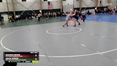 285 lbs Cons. Round 3 - Orion Parker, Iowa Western Community College vs Jackson Esping, Southwest Minnesota State