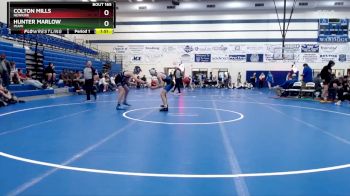 132 lbs Cons. Round 2 - Hunter Marlow, Miami vs Colton Mills, Newkirk