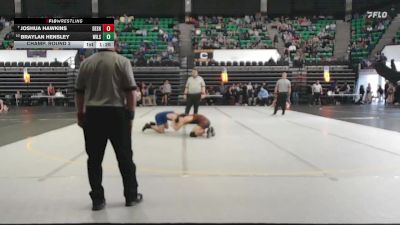 1A-4A 157 Champ. Round 2 - Joshua Hawkins, Deshler vs Braylan Hensley, Wilson
