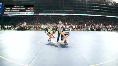 D3-106 lbs Quarterfinal - Evan Asikainen, Negaunee HS vs Danny Vaneeckhoutte, Erie Mason