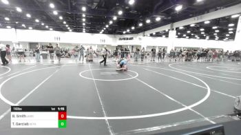 116 lbs Round Of 16 - Braxton Smith, Juggernaut WC vs Tyler Garciab, Dethrone WC