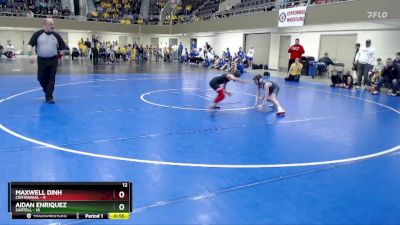 70 lbs Semis & 1st Wrestleback (8 Team) - Aidan Enriquez, Sartell vs Maxwell Dinh, Centennial