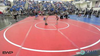 46 lbs Consi Of 8 #2 - Maverick Meyer, Skiatook Youth Wrestling vs Ryder Aguilar, Newkirk Takedown Club